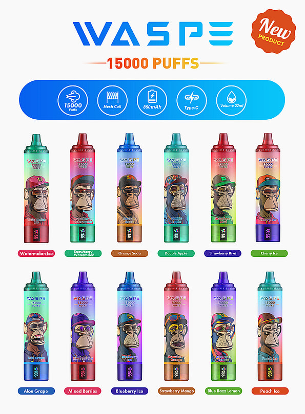 Vape jetable WASPE 15000 15k Puffs
