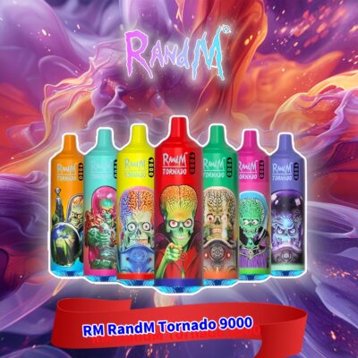 RandM Tornado 9000 9k Puffs Vape Descartável - Dispositivo vaping descartável de alta capacidade