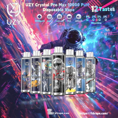 UZY Crystal Pro Max 10000 Puff disponibel vape - högkapacitet engångs vaping enhet