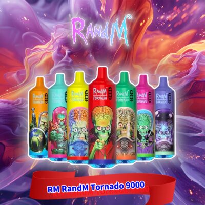 China RM RandM Tornado 9000 9k Puffs Vape desechable - Dispositivo de vapeo desechable de alta capacidad