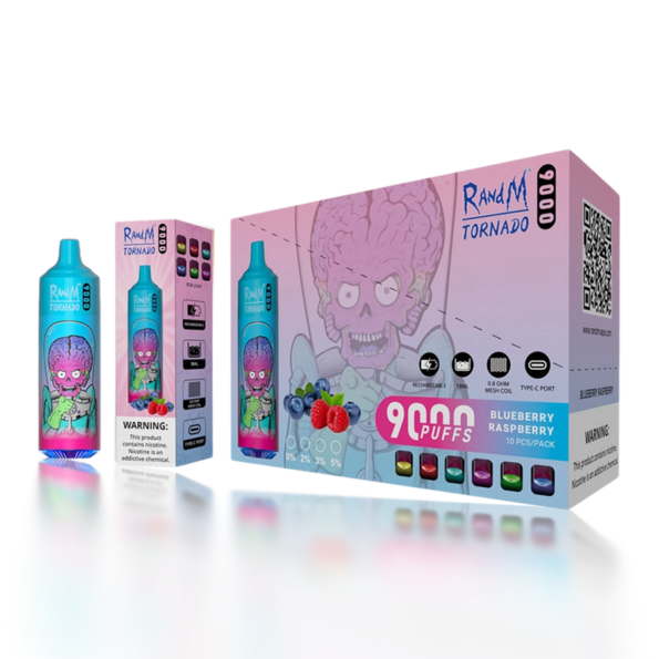 China RM RandM Tornado 9000 9k Puffs Disposable Vape