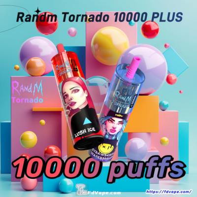 Randm Tornado 10000 PLUS Puffs Disposable Vape - High-capacity disposable vape device offering over 10000 puffs