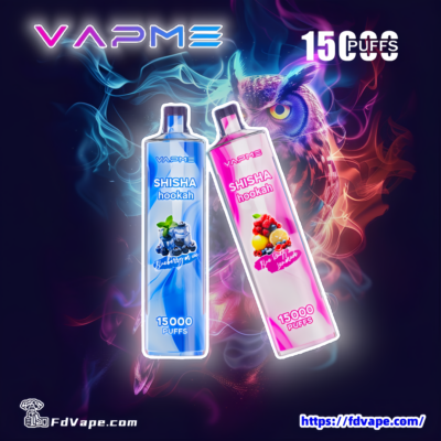 Vapme Shisha Hookah 15000 15k Puffs Jetable Vape - Dispositif de vape jetable haute capacité offrant 15000 bouffées