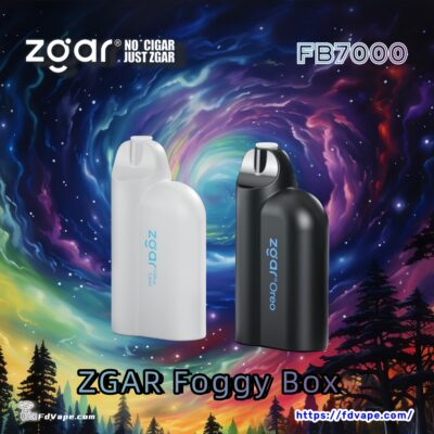 ZGAR Foggy Box 7000 7K Puffs Disposable Vape - Högkapacitets disponibel vape-enhet som erbjuder 7000 puffar