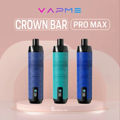 VAPME Crown Bar 18000 Puffs Pro Max Top Sale Einweg-Vape-Pen - Einweg-Vape-Gerät mit hoher Kapazität