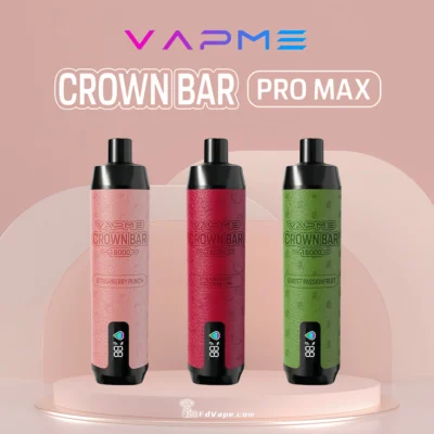 VAPME Crown Bar 18000 Puffs Pro Max Top Sale Einweg-Vape-Pen - Einweg-Vape-Gerät mit hoher Kapazität