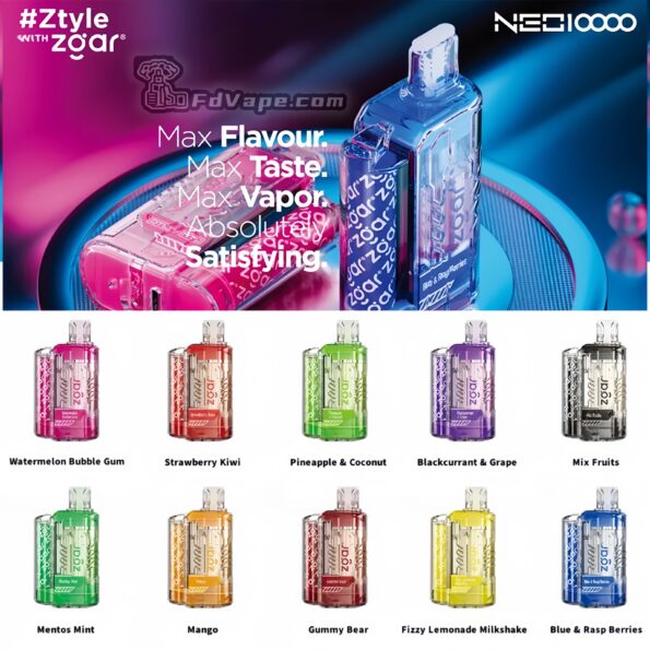 ZGAR NEO 10000 10k inhalaciones Vape desechable