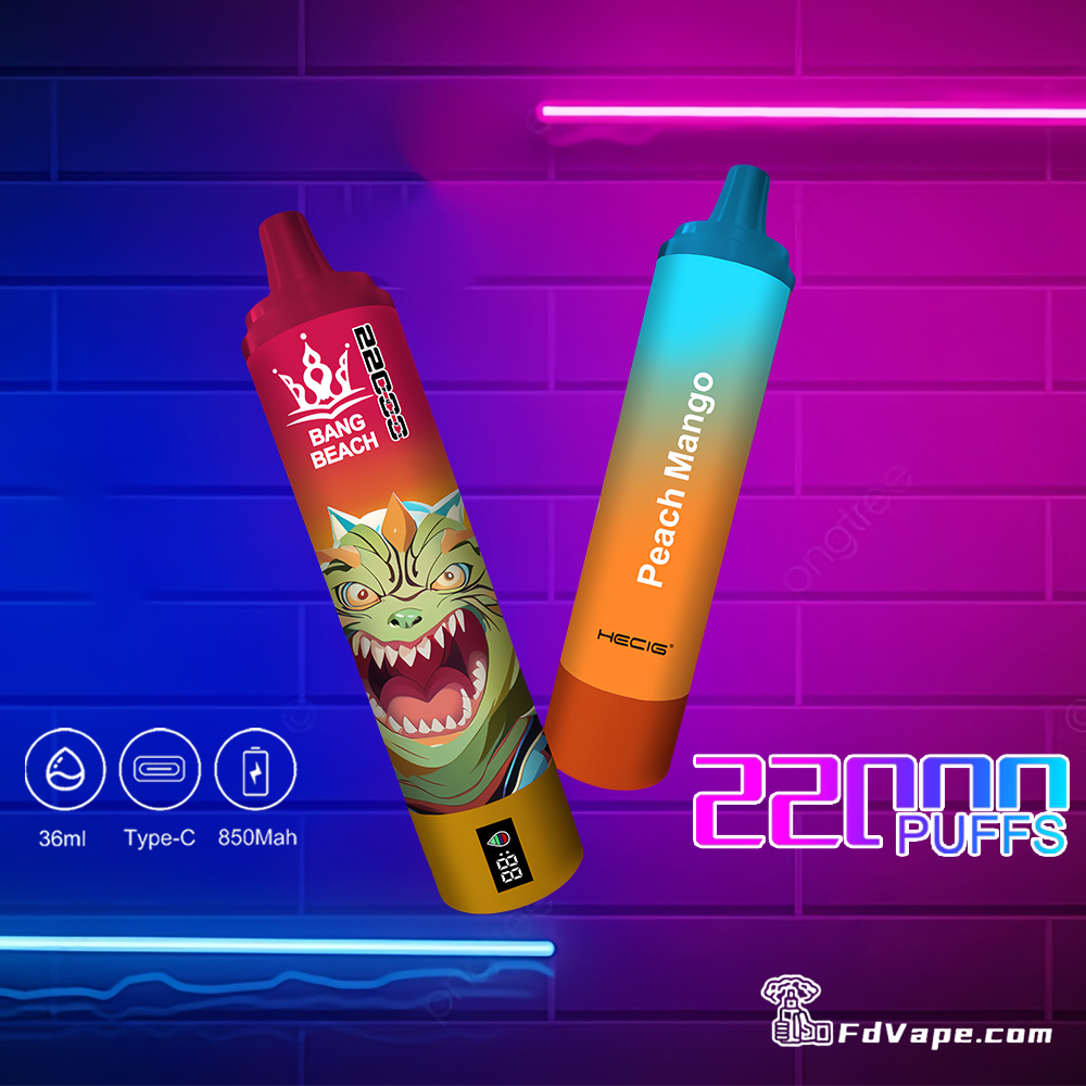 Cigarrillos Electr nicos Desechables Bang Beach 22000 22k Puffs 0 2 3 