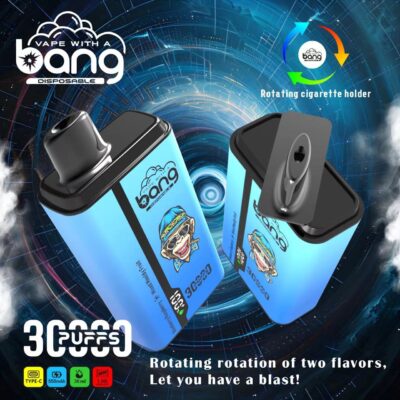 Bang 30000 30k Puffs 0% 2% 3% 5% Nicotina Novo Vape descartável de sabor duplo - Dispositivo vaping de sabor duplo de alta capacidade