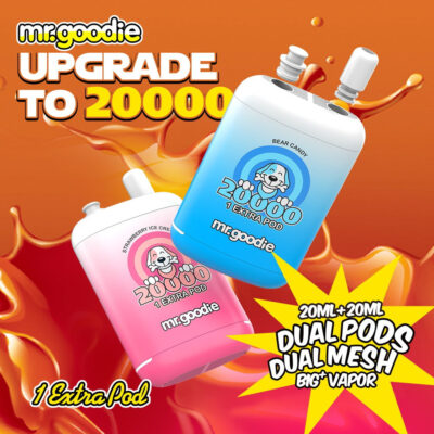 Mr.Goodie 20000 20K Puffs Double Warehouse Vape desechable - Dispositivo de vapeo recargable de alta capacidad