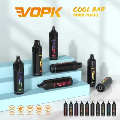 VOPK Cool Bar 9000 9k sopla fábrica disponible de Vape 0% 2% 3% 5% nicotina 10Tastes directa