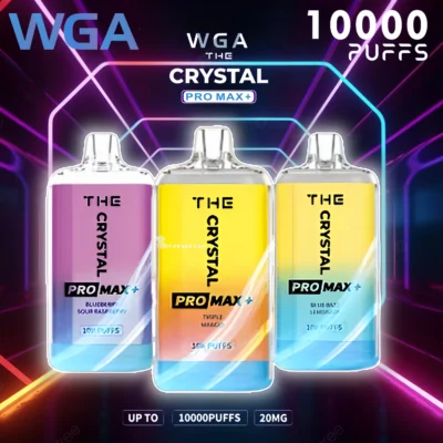 WGA 10k WGA Crystal Pro Max Extra 10000 Puffs Disposable Vape 2% Nikotin 15 Tastes Factory Direct