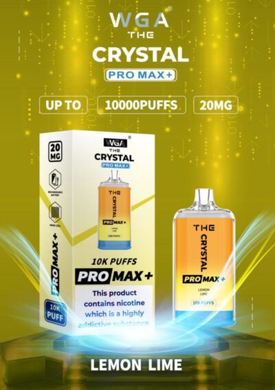 WGA 10k WGA Crystal Pro Max Extra 10000 Puffs Monouso Vape 2% Nikotin 15 Gusti Direttamente dalla Fabbrica