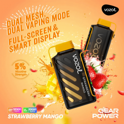 VOZOL Gear Power 20k 20000 Dual Mode Disposable Vape 5% Nicotine 20Tastes LED Display Factory Direct