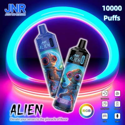 Stylo-vape jetable JNR-Alien-10000-10k-Puffs-RGB-Lights