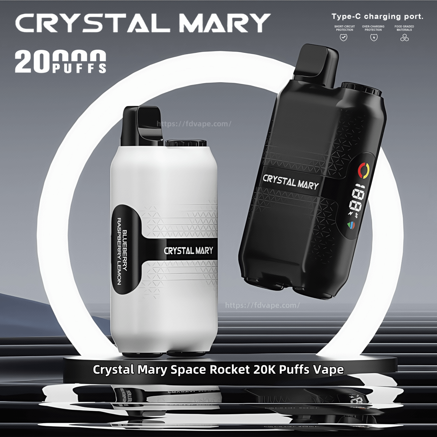 Crystal Mary Space Rocket 20000 20K Puffs Disposable Vape 2% Nicotine 10Tastes With Lmmersive Screen Vape Factory Direct - FDVAPE Crystal Mary Space Rocket 20000 20K Puffs Disposable Vape 2% Nicotine 10Tastes With Lmmersive Screen Vape Factory Direct - FDVAPE